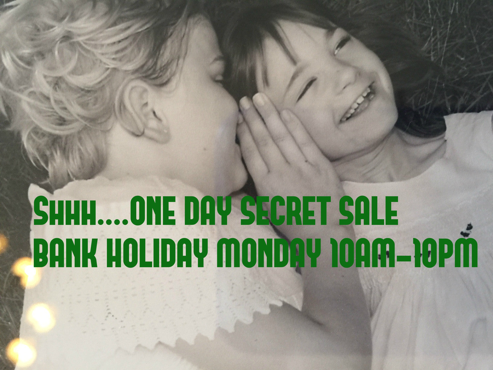 DRAT! LOOKS LIKE YOU MISSED THE SECRET SALE..SIGN UP TO FIND OUT ABOUT THE NEXT ONE....