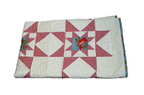 Americana Expanding Star Quilt - Vintage and Floral handmade quilts